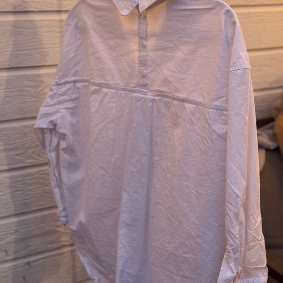 Zara Crisp White Collared Shirt - Picture 5 of 6